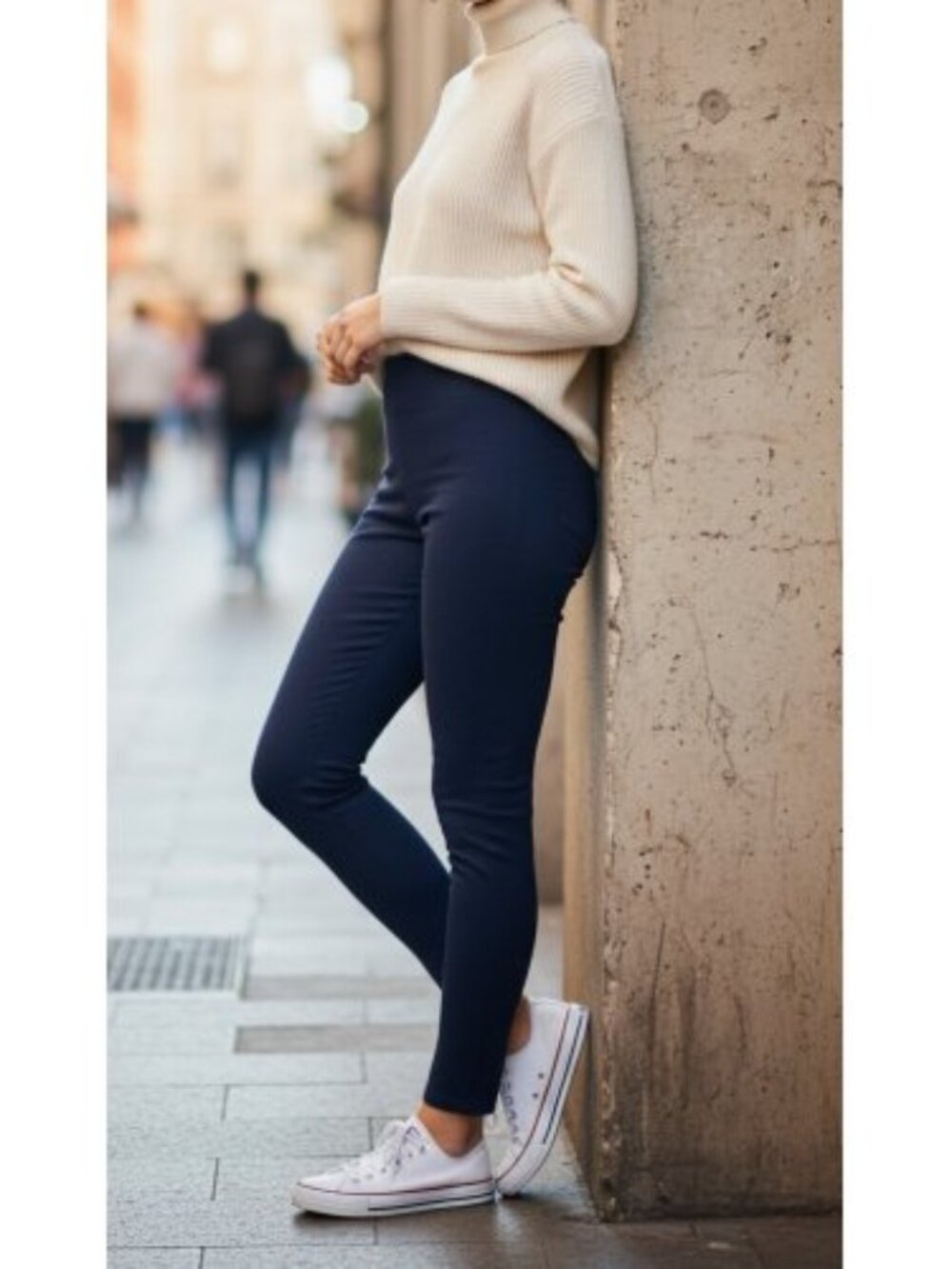 NWT Navy Blue SO High Rise Ankle Length Leggings Girls Size 10-12